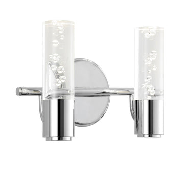 Bolha Minimalist Modern Bubble Acrylic/Iron Integrated LED Vanity Light - JONATHAN Y